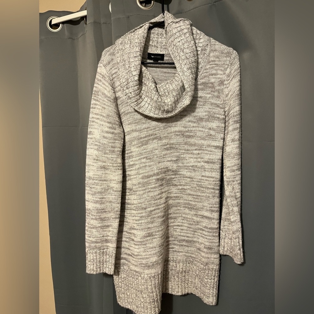 AB Studio Gray Sweater Dress